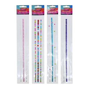 Gem Borders 3 Strip Assort 30cm Coloured