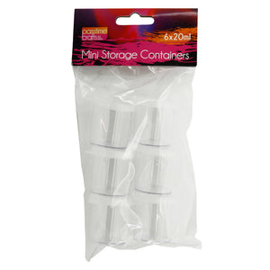 Mini Storage Containers 20ml Pkt 6