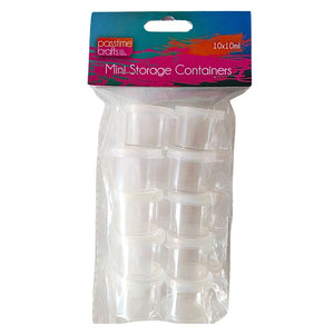 Mini Storage Containers 10ml Pkt 10
