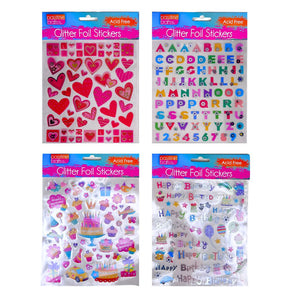 Sticker Glitter Foil Celebration 15x16cm