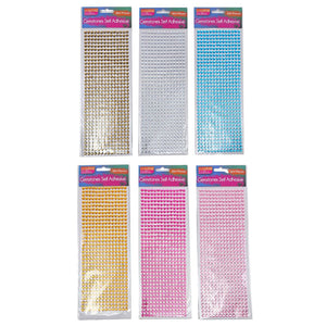 Gems S/Adhesive 30cm Trans Pkt 504