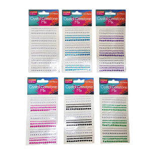 Crystal Gems 2/3/4mm Mix S/Adhesive