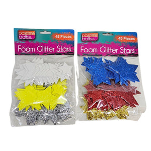 Foam Glitter Stars Mix 11x16cm-R