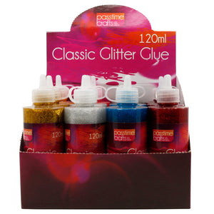 Premium Glitter Glue 120ml Metallic