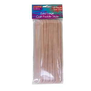 Wood S/Jumbo Sticks 20cm Pkt 18-R