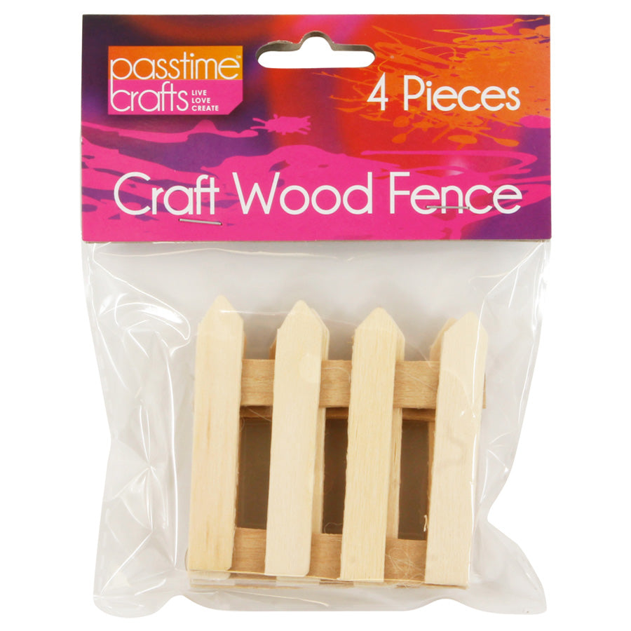 Passtime Craft Wood Fence Pkt 4