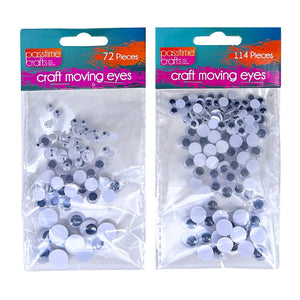 Craft Moving Eyes Mix Pkt 114/72-R