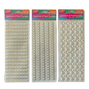 Gemstone/Pearl Borders 26cm