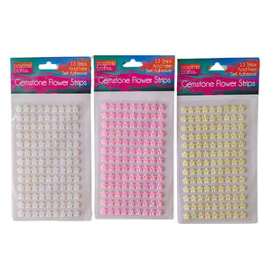 Gemstone Flower W/13 Strips 8mm-R