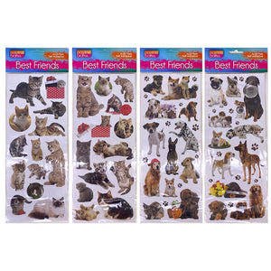 Embossed Stickers Cats/Dogs 30cm