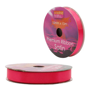 Satin Ribbon Bright Pink 10mmx10m