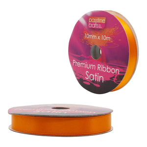 Satin Ribbon Orange 10mmx10m