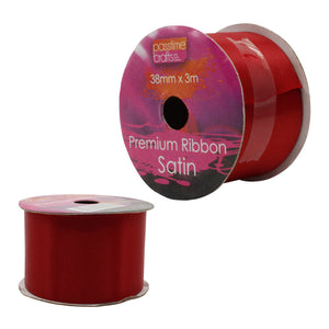 Satin Ribbon Red 38mmx3m