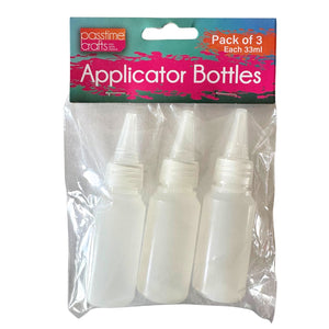 Plastic Needle Tip Bottles 33ml Pkt 3