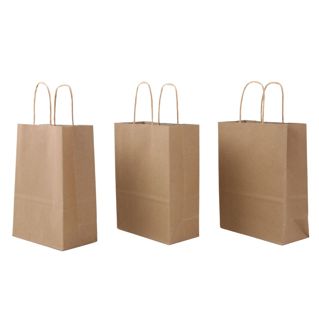 Kraft Paper Bag 16.5x23cm Pack of 3