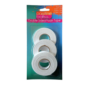 Dble Sided Foam Tape A/Free Pkt 3-1.8M