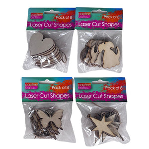 Laser Cut Shapes R/Hrs/B/Fly/Hrt/Str