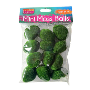 Moss Stone/Ball Artificial Pkt 12