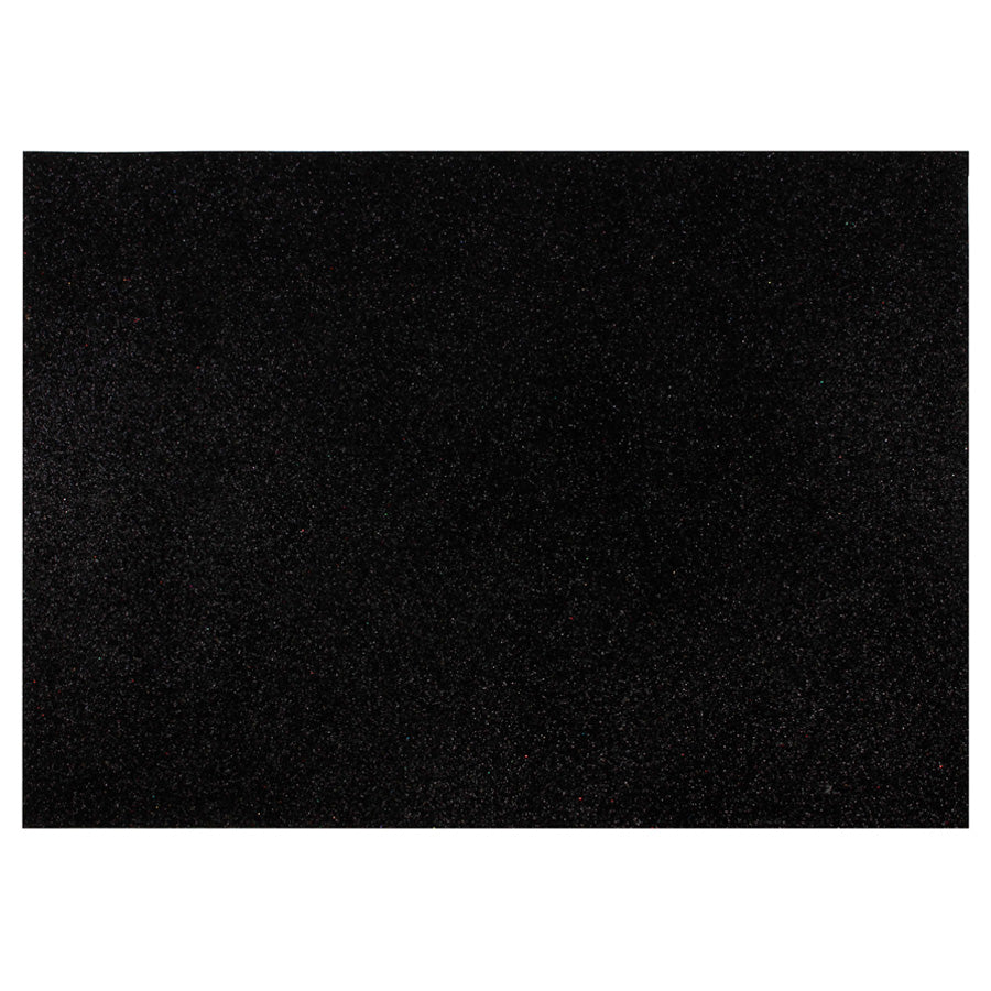 EVA Glitter Sheet 50x70cm Black