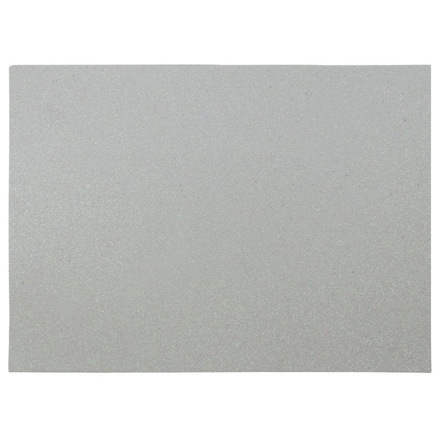 EVA Glitter Sheet 50x70cm White