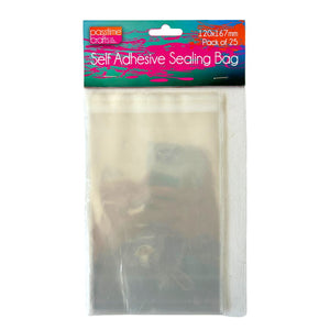 Cello Sealable Bags 120x167mm Pkt 25