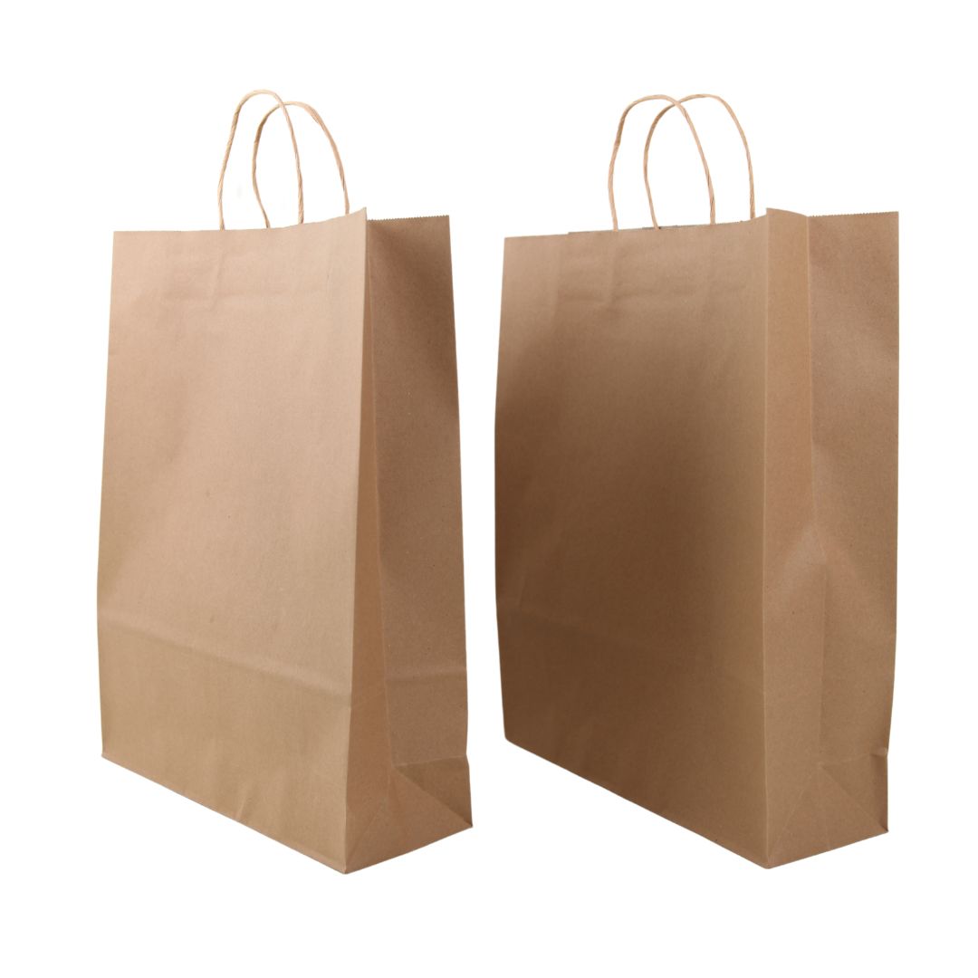 Kraft Paper Bag MD Pkt 2 32x12x41cm 120G