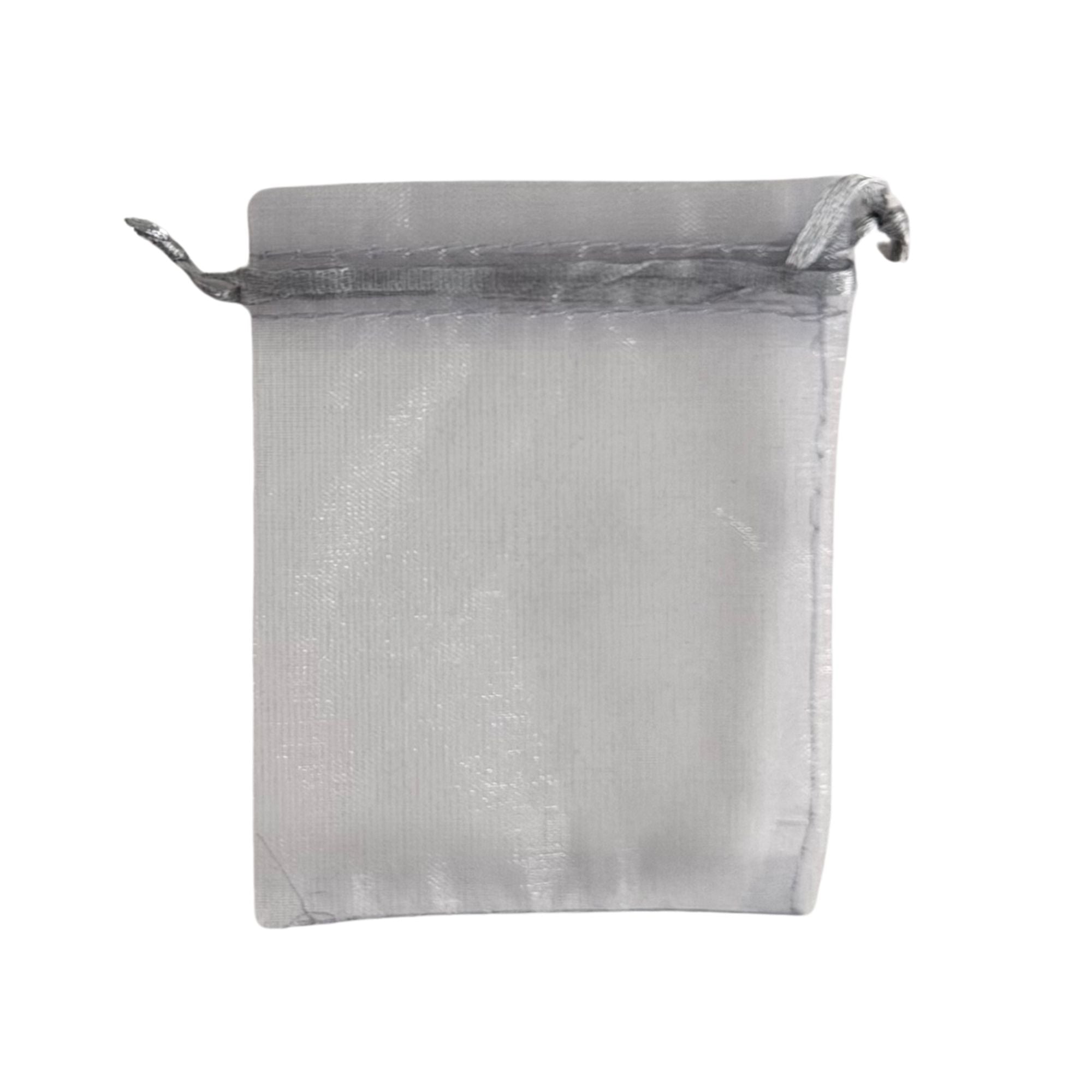 Organza Bags 7.6x10cm Pack of 7 - Silver