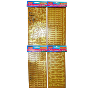 Stickers Foil Happy Birthday