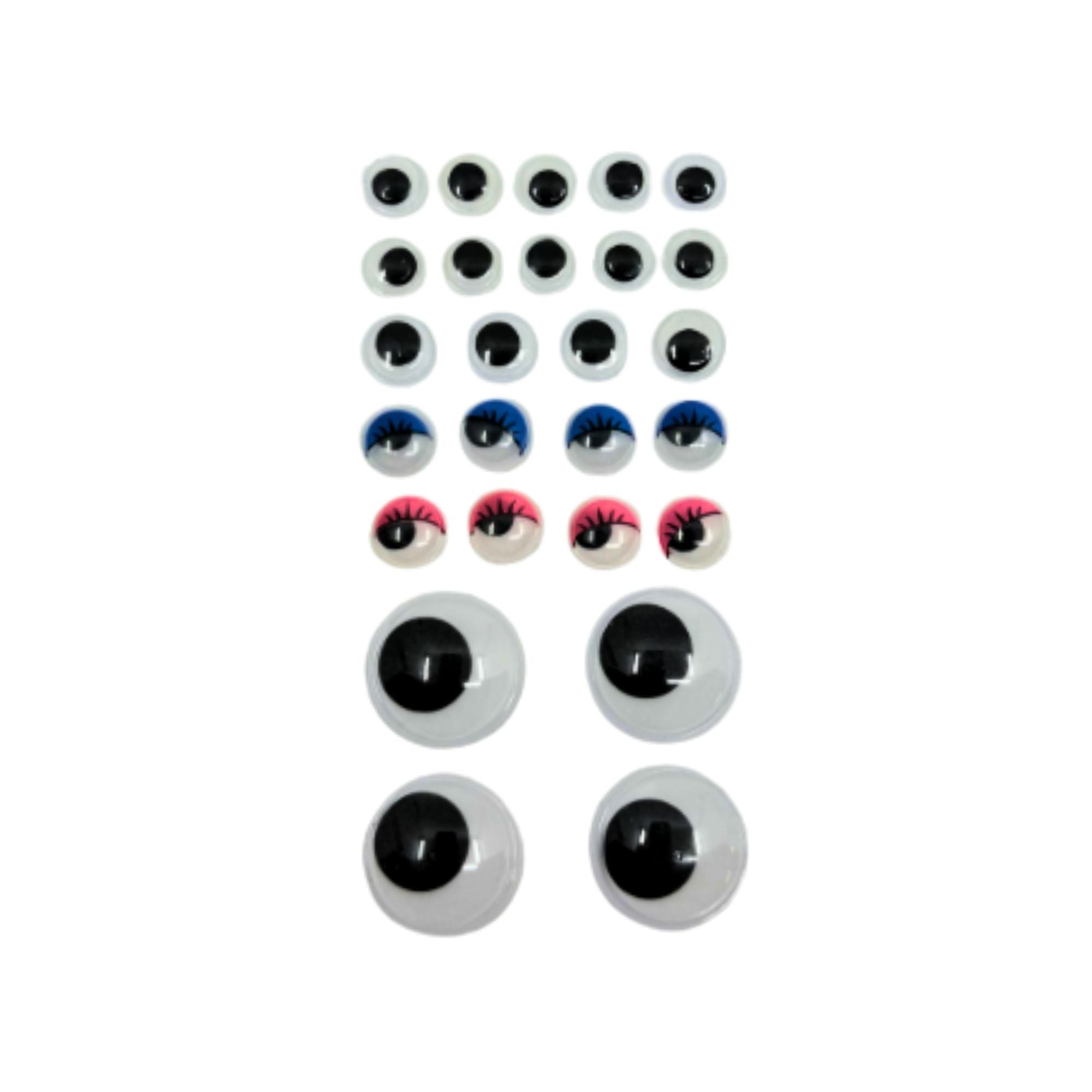 Googli Moving Eyes Multisize/Colour Pack of 26