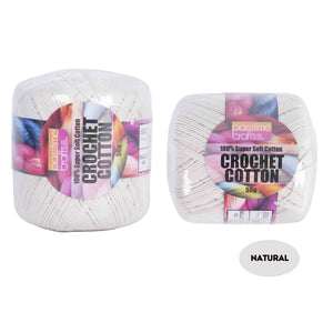 Crochet Cotton 50g Natural