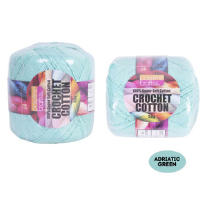 Crochet Cotton 50g Adriatic Green