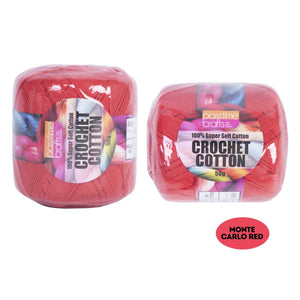 Crochet Cotton 50g Monte Carlo Red