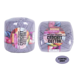 Crochet Cotton 50g Cortez Grey
