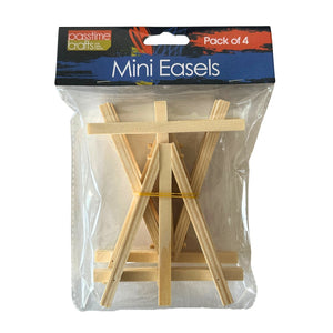 Artist Mini Easels Nat/WD Pkt 4