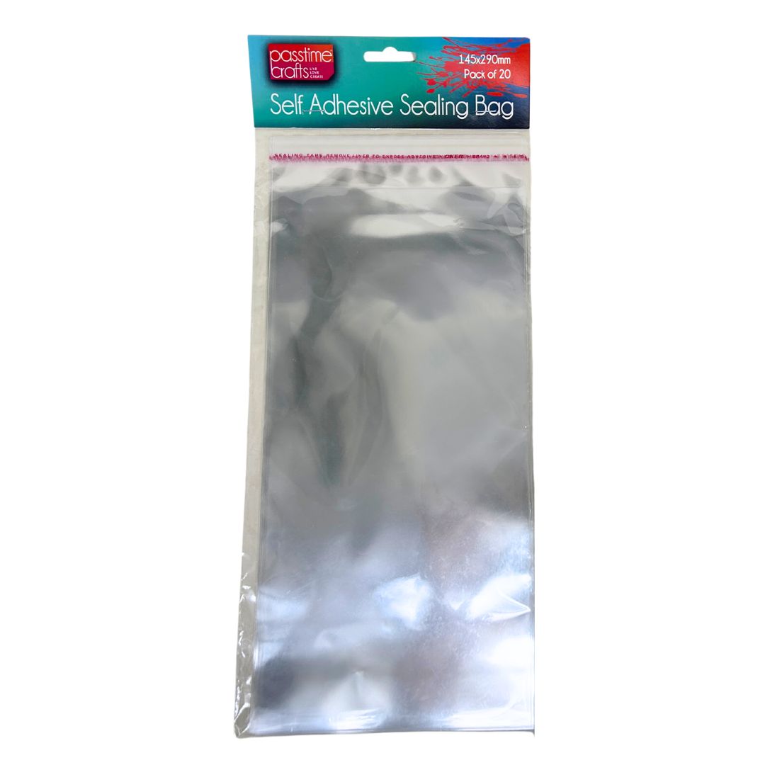 Cello Sealable Bags 145x290mm Pkt 20