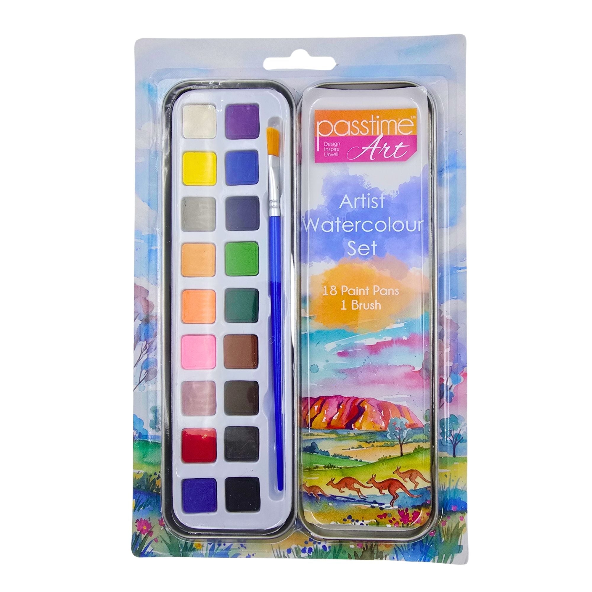 Watercolour Paint Set Pack of 19