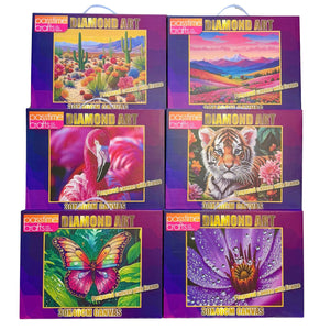 Beaded Canvas W/Crystal 30x40cm