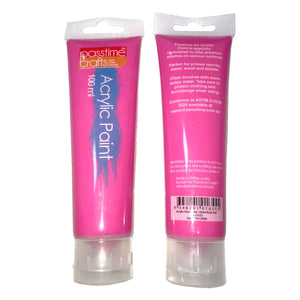 Acrylic Paint Tube 100ml-Rose Red