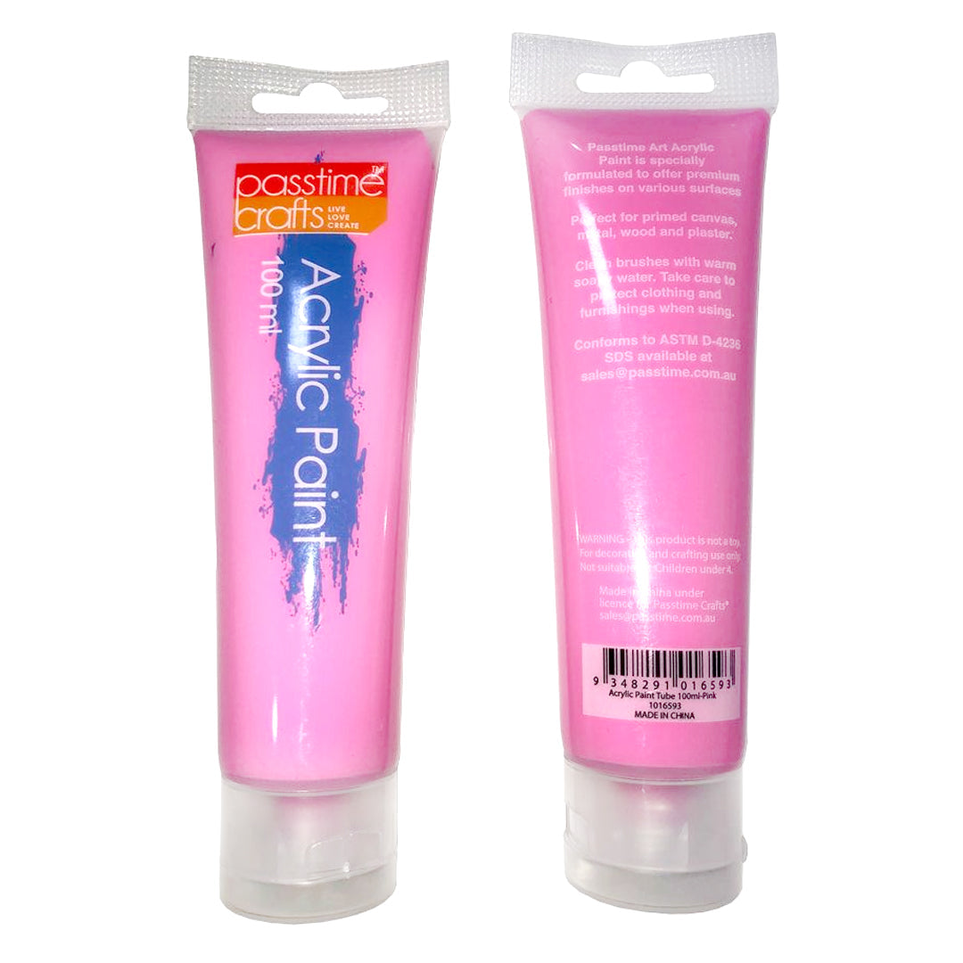 Acrylic Paint Tube 100ml-Pink