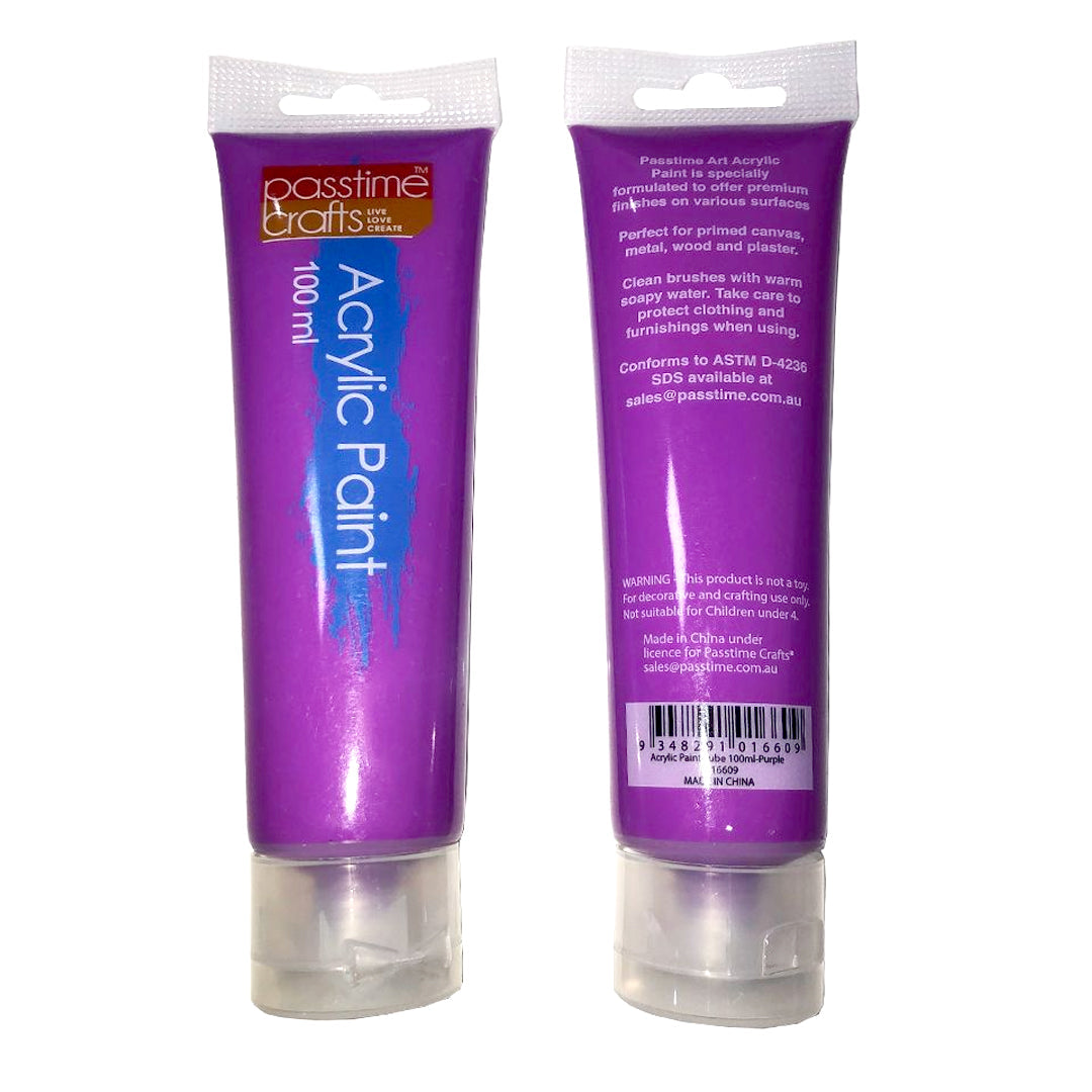 Acrylic Paint Tube 100ml-Purple