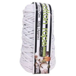 Cotton/R/Col Rope 4mmx72m-White-P