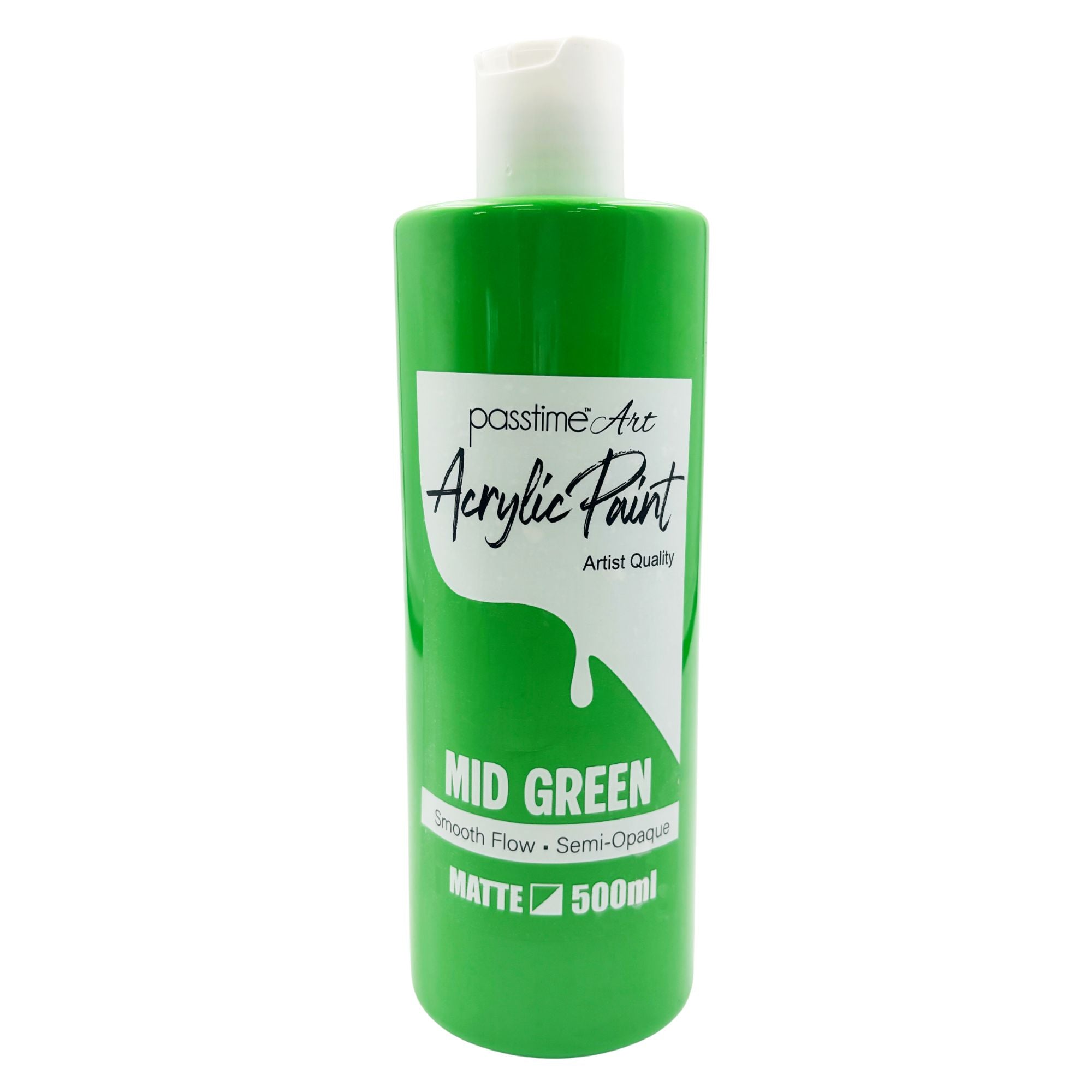 Acrylic Paint 500ml - Mid Green