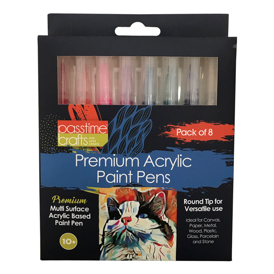 Artist Acrylic Paint Pens Pkt 8