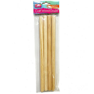 Craftwood Dowel 15mmx30cm Pkt 4