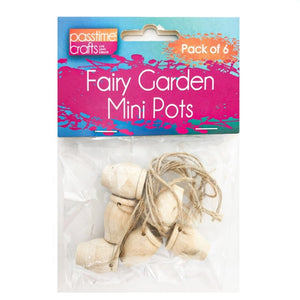 Fairy Garden Mini W/Pots Pkt 6