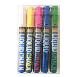 Chalk Pens Liquid Bullet Pkt 5