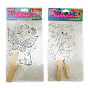 Paper Template Shapes W/Stick Pkt 4-R