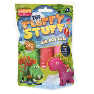 Fluffy Air Dry Clay Kit/3pce/Tool