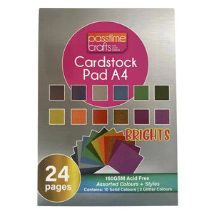 Paperblock Colour Glitter A4 24Lf