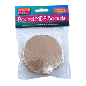 MDF Boards Mini Rnd Pkt-6-R